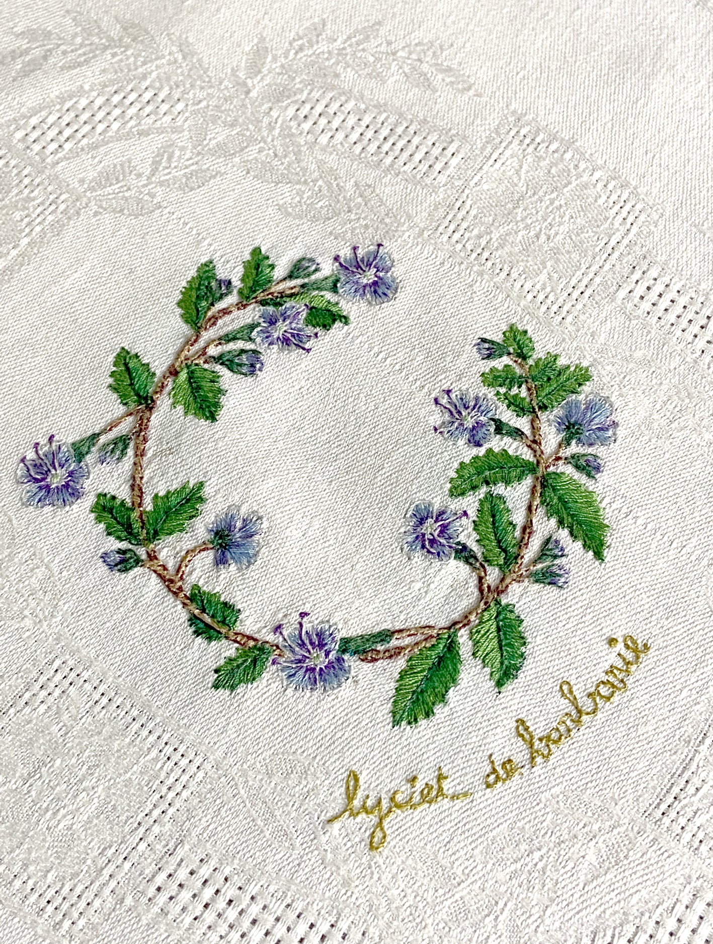 Nappe damassée