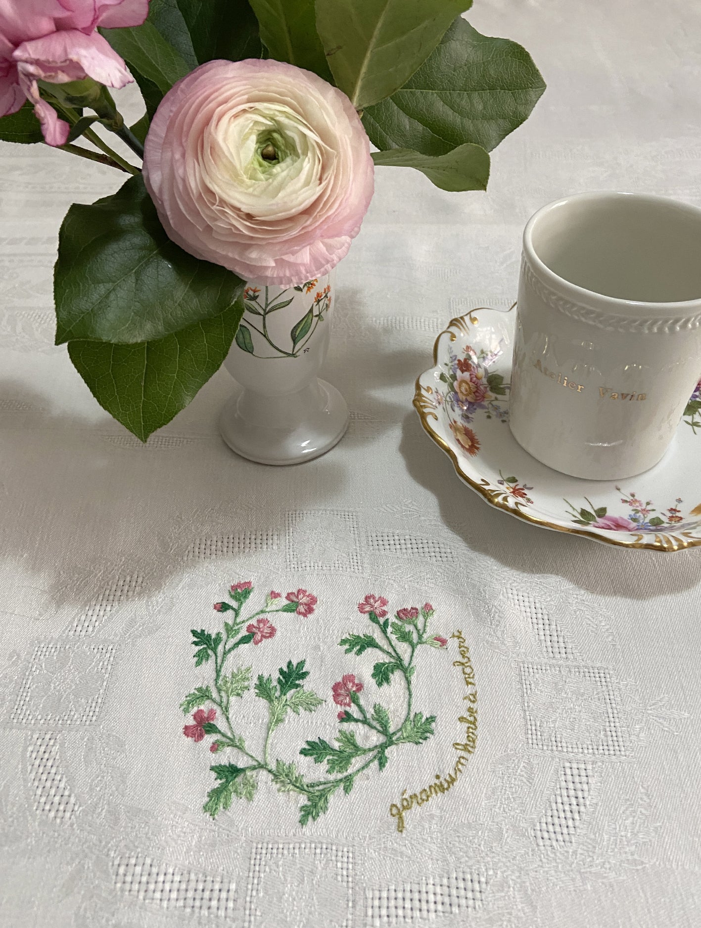 Nappe damassée