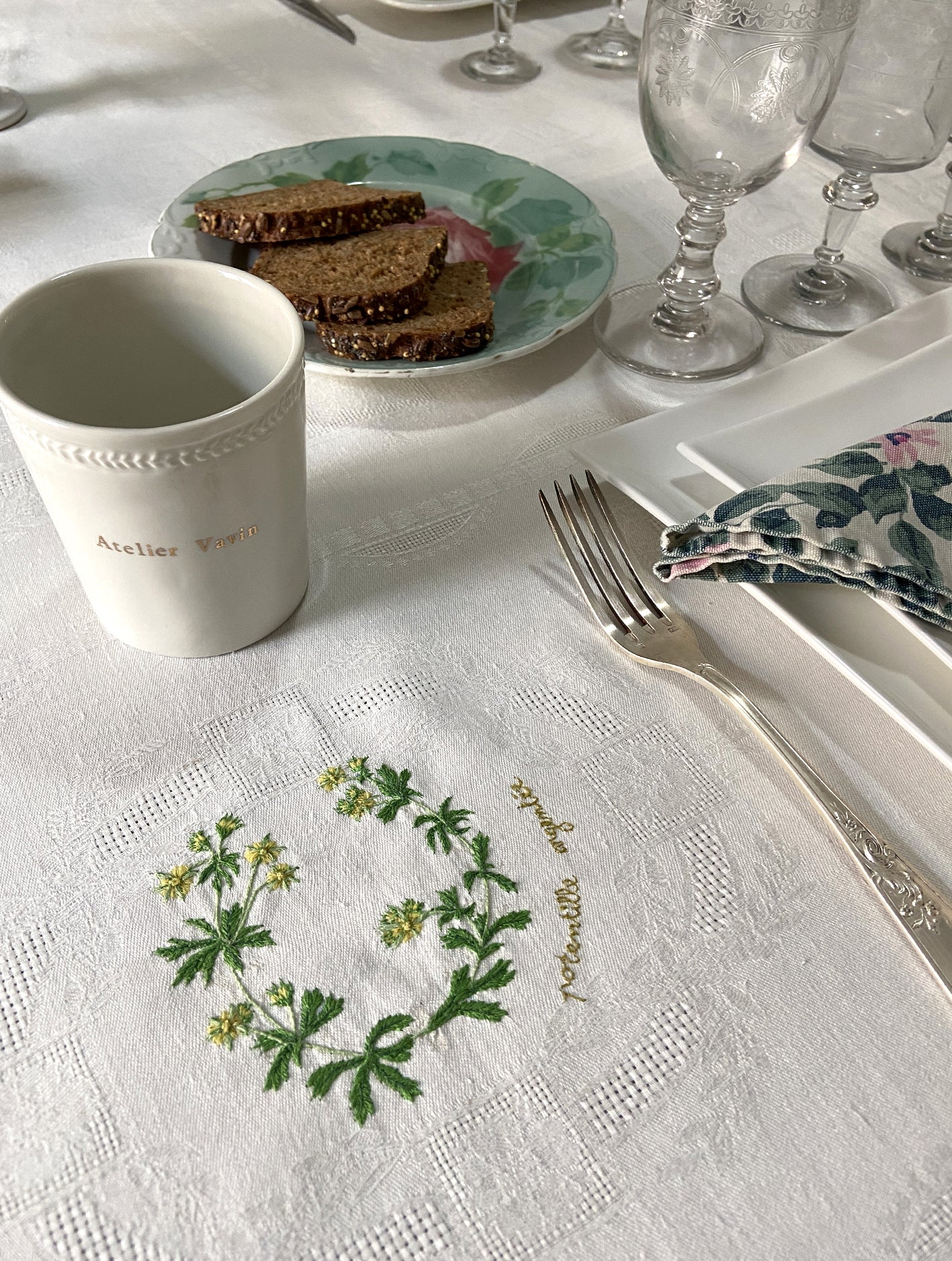 Nappe damassée