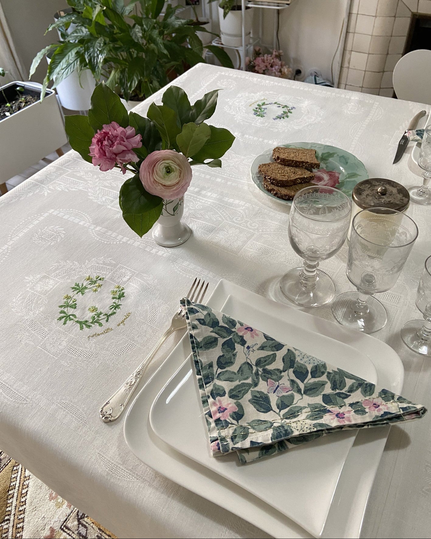 Nappe damassée