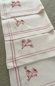 4 Serviettes “Bleuets et Marguerites d'été”