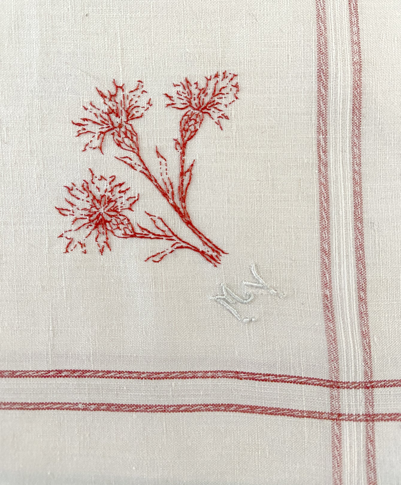 4 Serviettes “Bleuets et Marguerites d'été”
