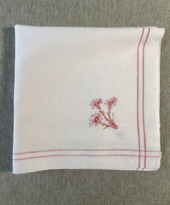 4 Serviettes “Bleuets et Marguerites d'été”