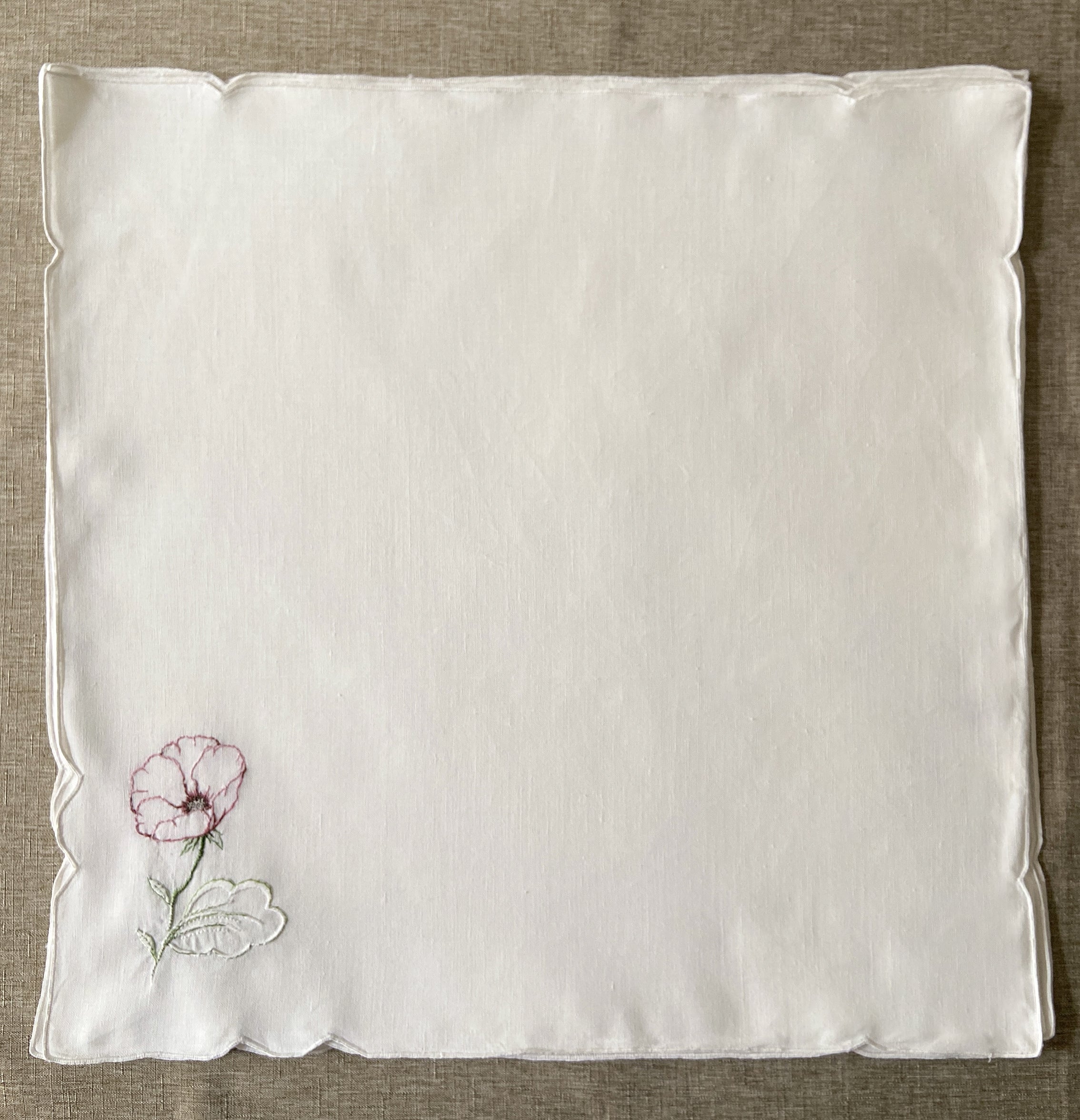 6 Serviettes "Anémones"