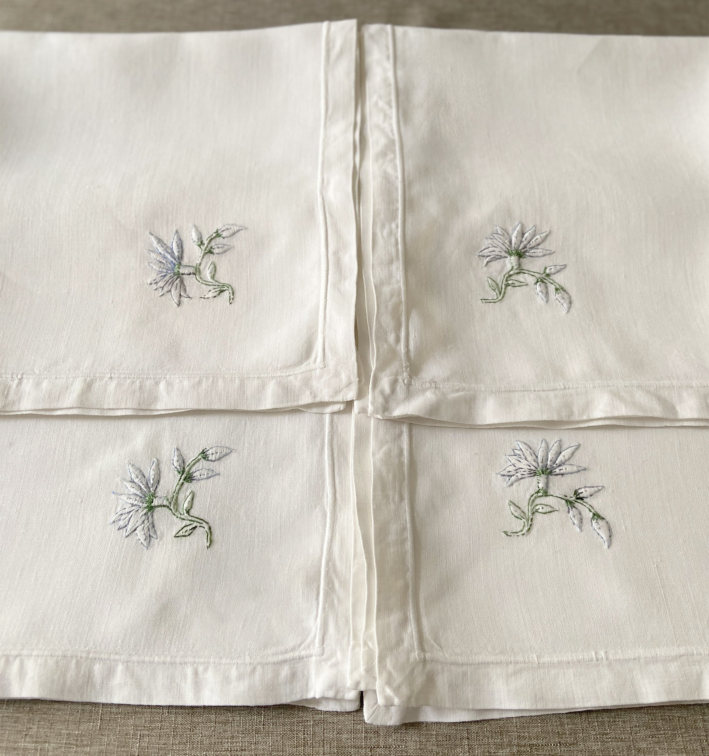 6 Serviettes "Bleuets"