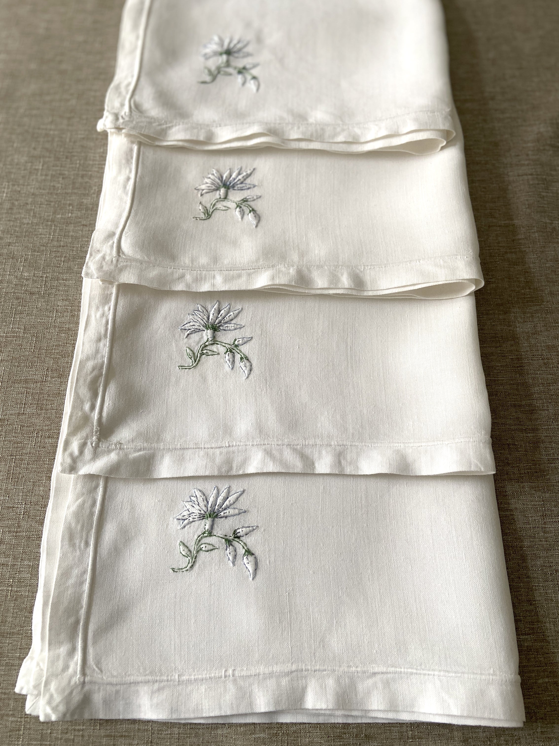 6 Serviettes "Bleuets"