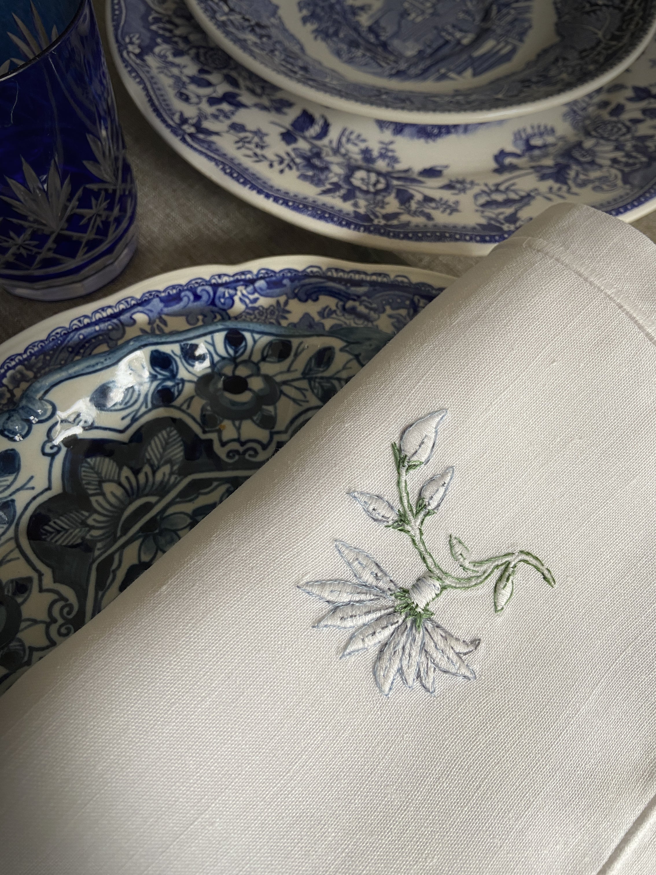 2 Serviettes "Bleuets"