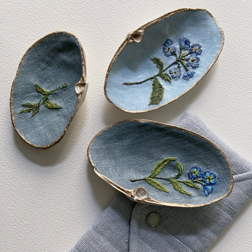 Coquillages brodés
