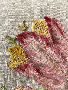 Coussin en lin "Tulipe“