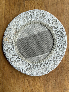 Dessous de bougie "Dentelle perlée"