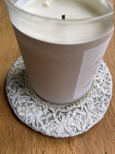 Dessous de bougie "Dentelle perlée"