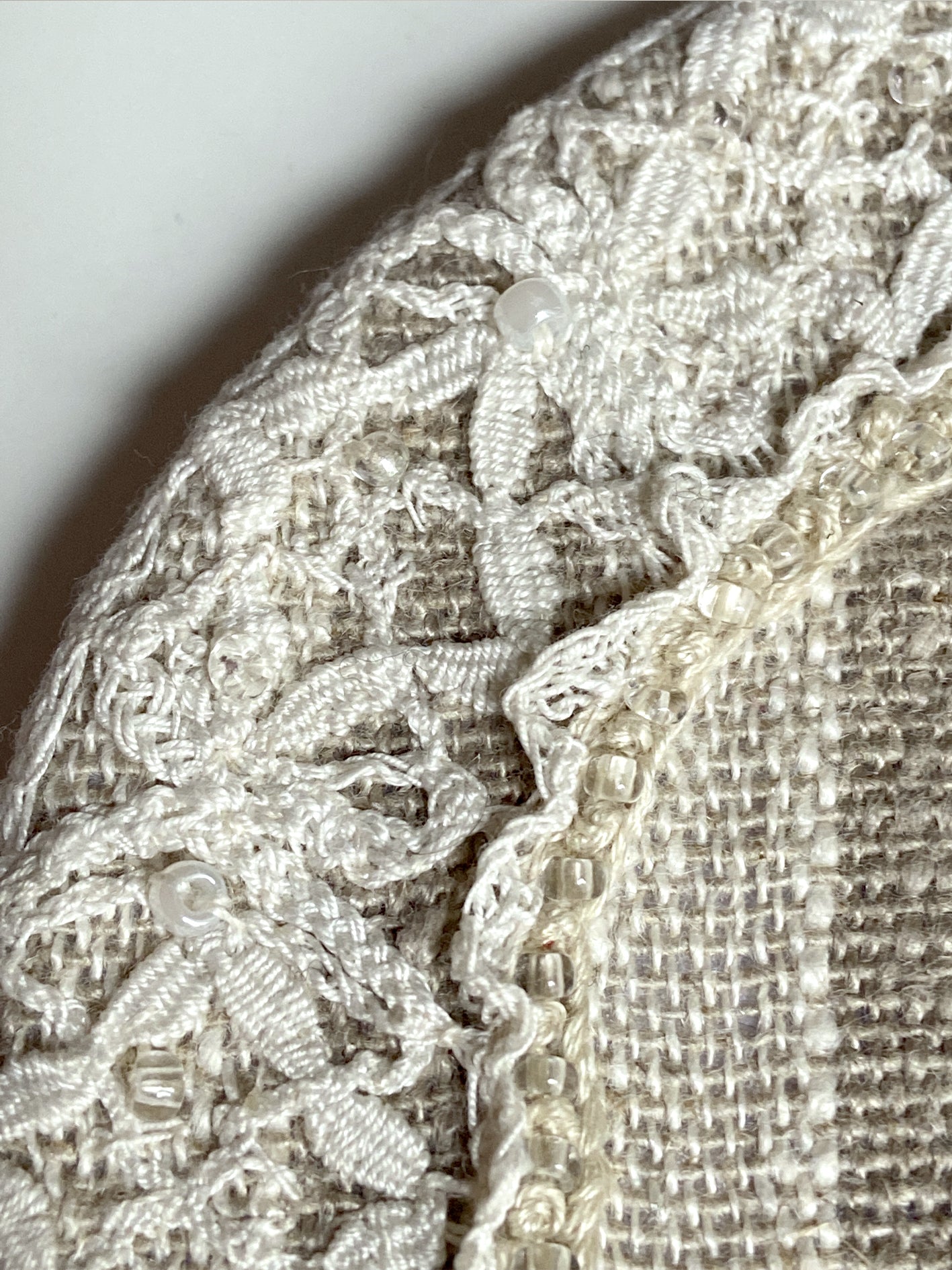 Dessous de bougie "Dentelle perlée"