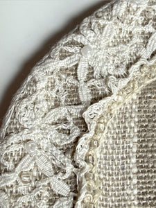 Dessous de bougie "Dentelle perlée"