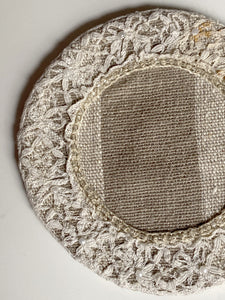 Dessous de bougie "Dentelle perlée"