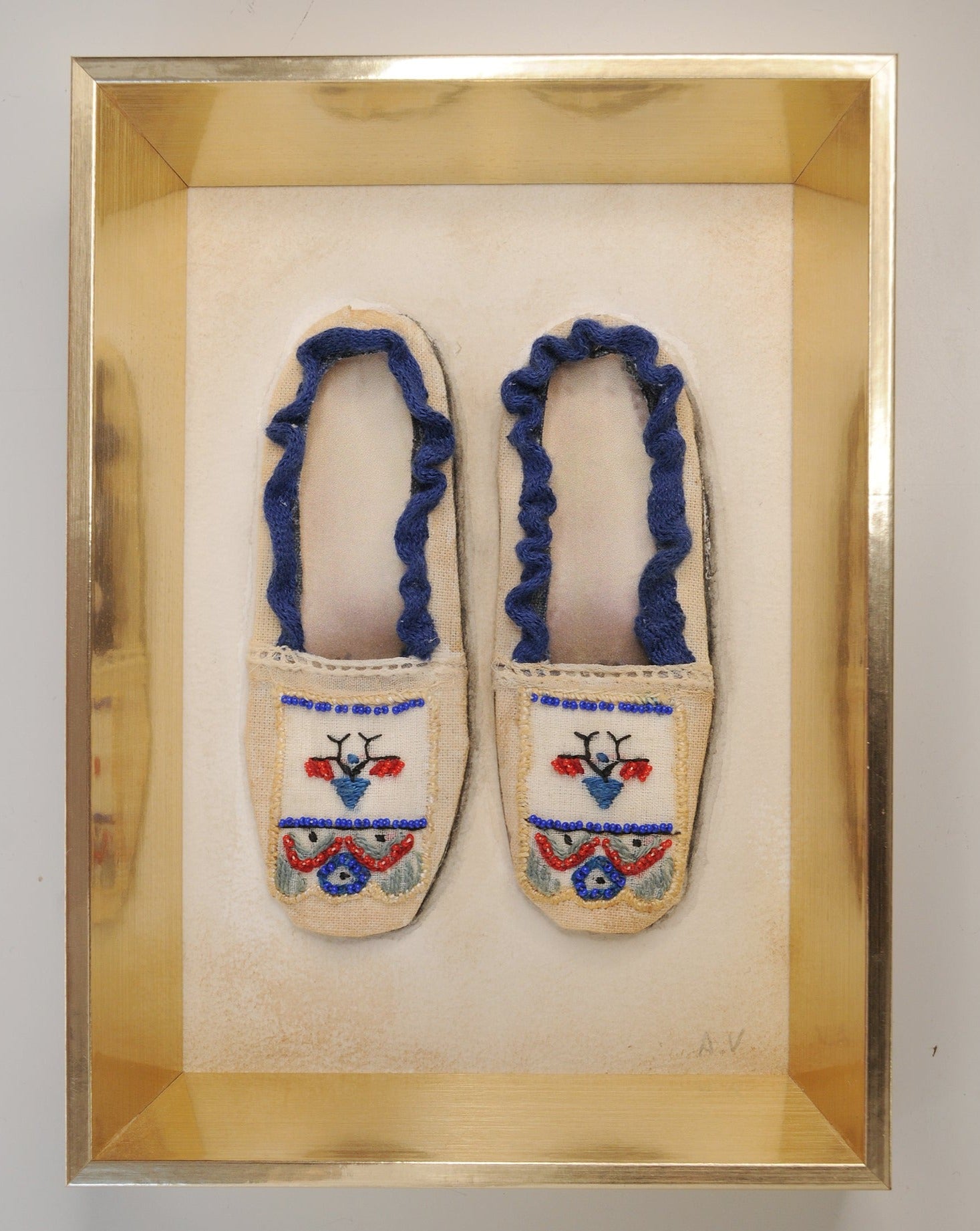 Tableau "Chaussons perlés"