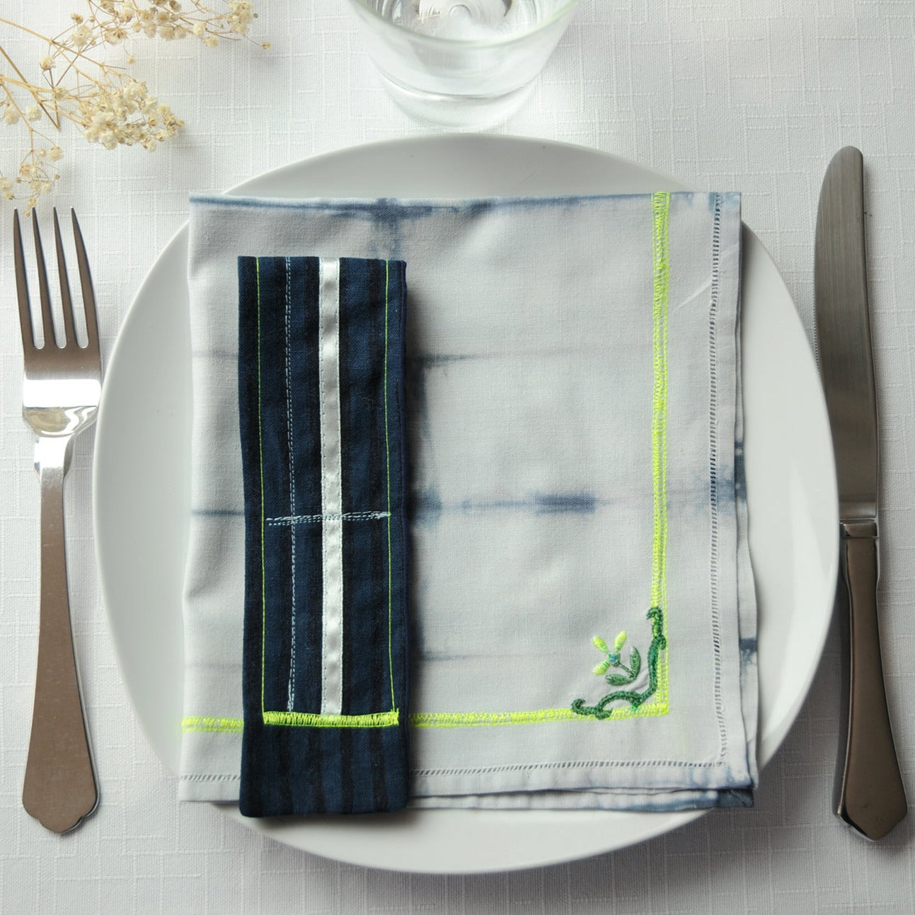 6 Serviettes “Lumineux Shibori”