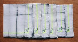 6 Serviettes “Lumineux Shibori”