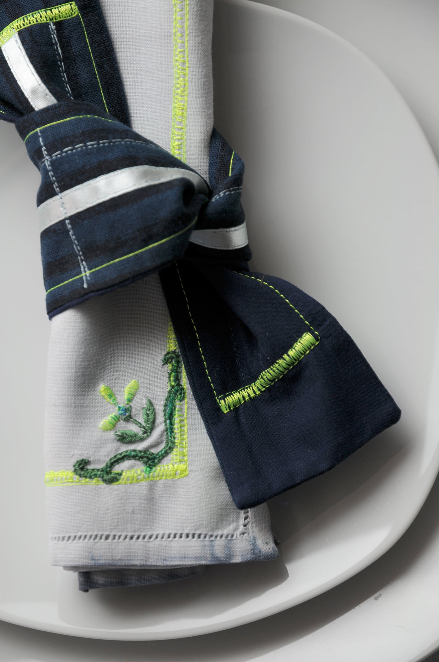 6 Serviettes “Lumineux Shibori”