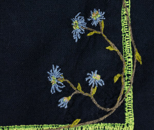 6 Serviettes “Fleur bleue”