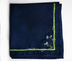 6 Serviettes “Fleur bleue”