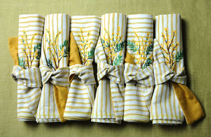 Serviettes “Le mimosa de Valbonne”