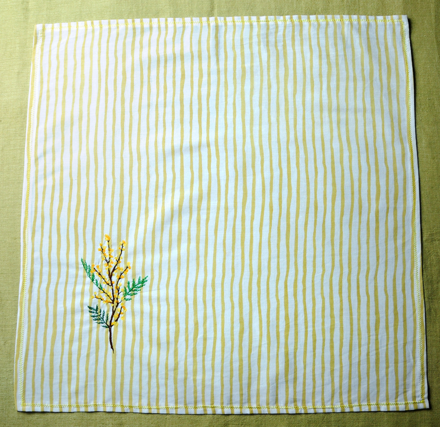 Serviettes “Le mimosa de Valbonne”