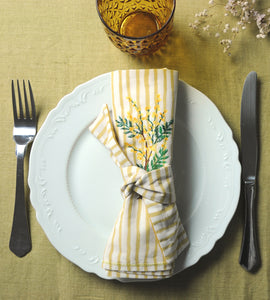 Serviettes “Le mimosa de Valbonne”