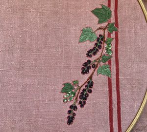 Torchon ”Baies de cassis”