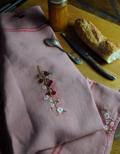 Torchon ”Cerisier en fleurs”
