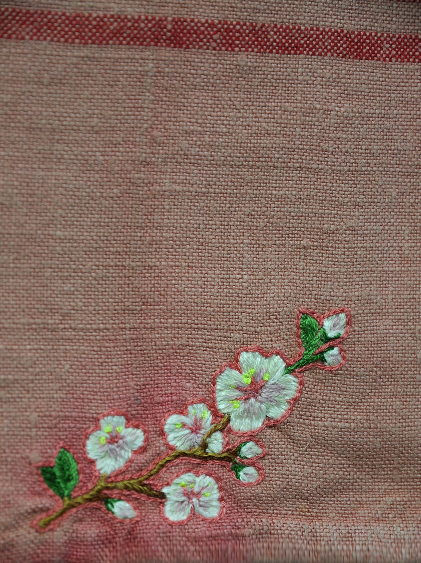 Torchon ”Cerisier en fleurs”