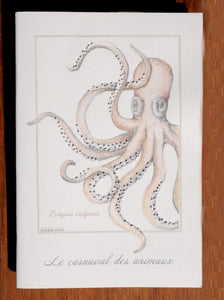 Cahier brodé « Octopus vulgaris»