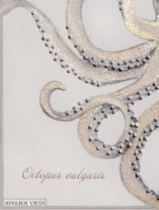 Cahier brodé « Octopus vulgaris»