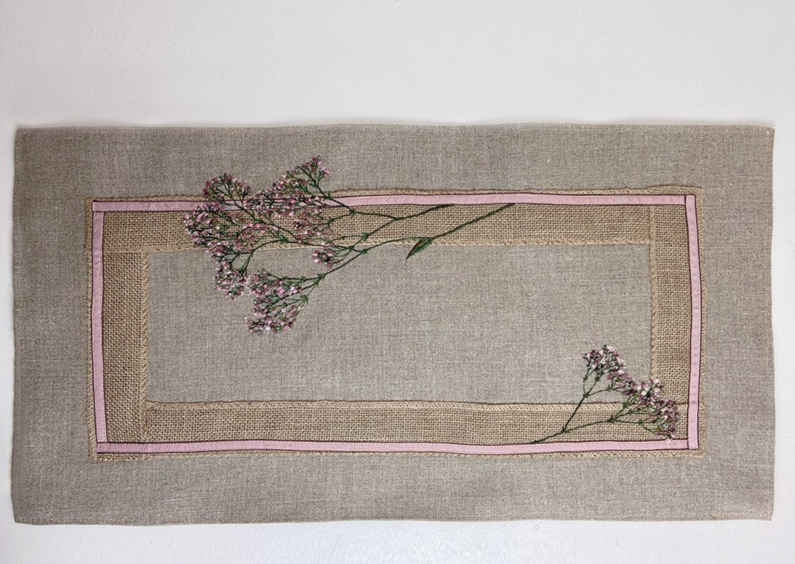 Centre de table ”Gypsophile rose”
