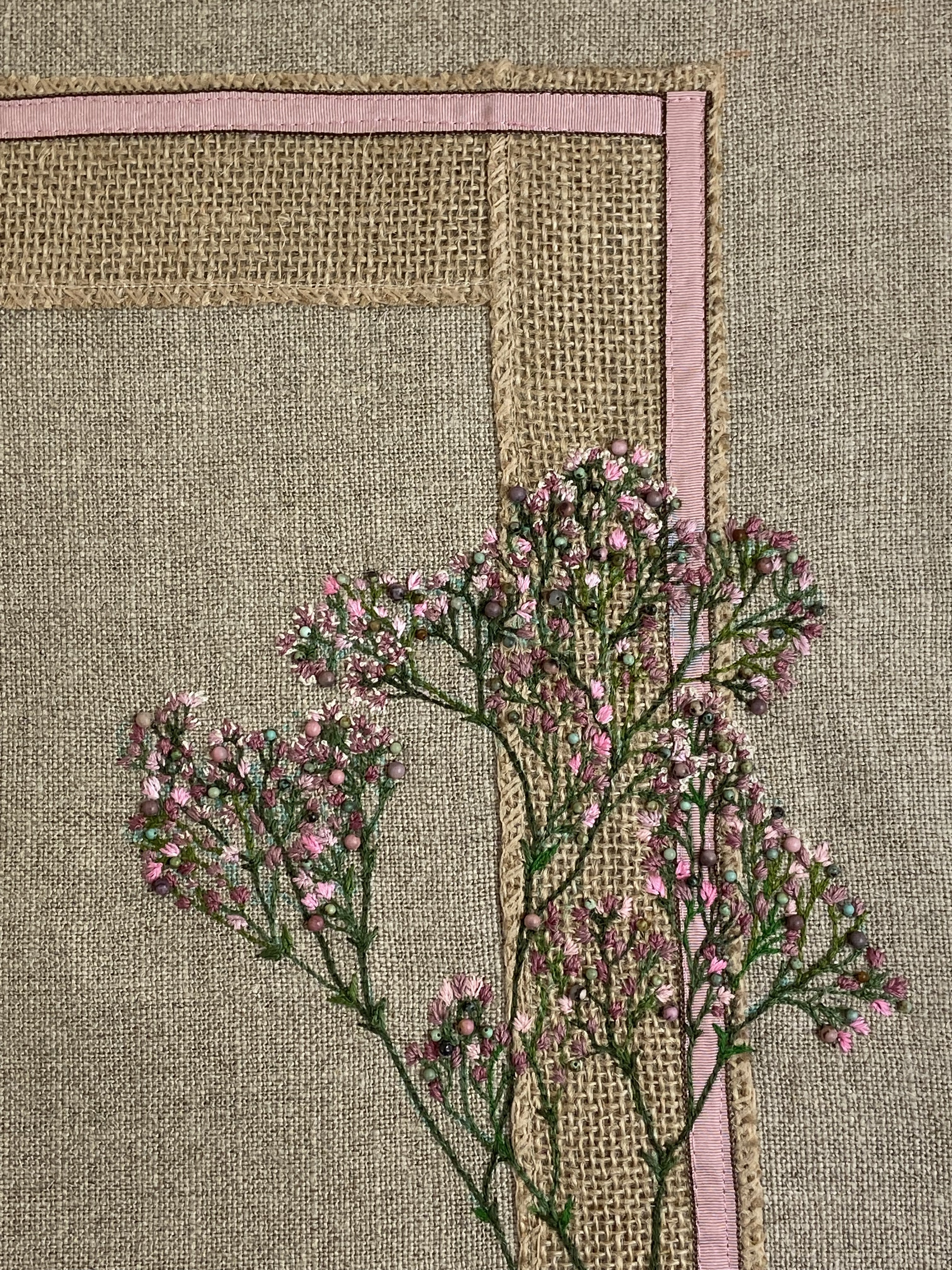 Centre de table ”Gypsophile rose”