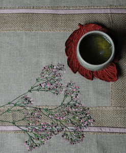 Centre de table ”Gypsophile rose”
