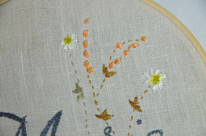 「ファーストネーム」刺繍フープ（ラージモデル） 