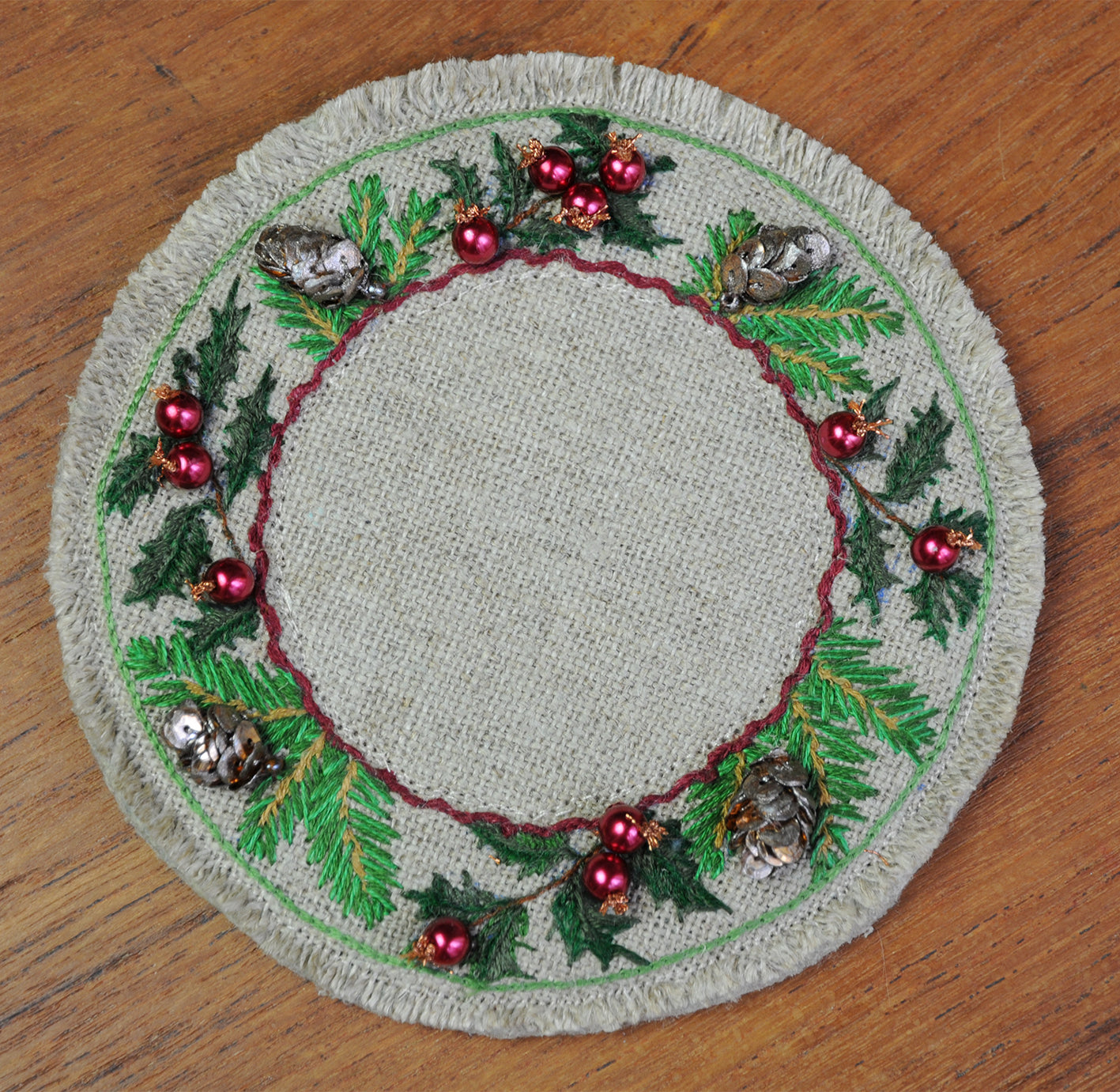 Dessous de bougie “Forêt d'hiver”