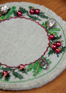 Dessous de bougie “Forêt d'hiver”