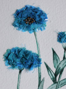 Carnet brodé ”Blue boy”